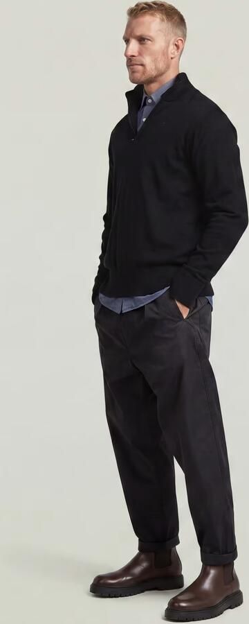 G-Star RAW The Ignaz- Correct Pleated Chino Relaxed Zwart Heren - Foto 6