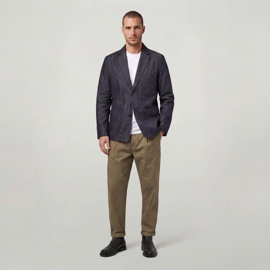G-Star RAW The Mauritz Correct Selvedge Blazer Donkerblauw Heren - Foto 3