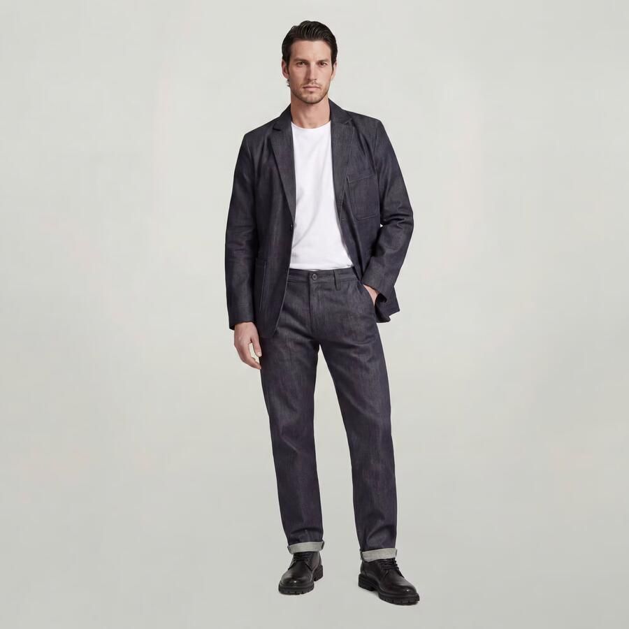 G-Star RAW The Otto Correct Morry Selvedge Chino Donkerblauw Heren - Foto 2