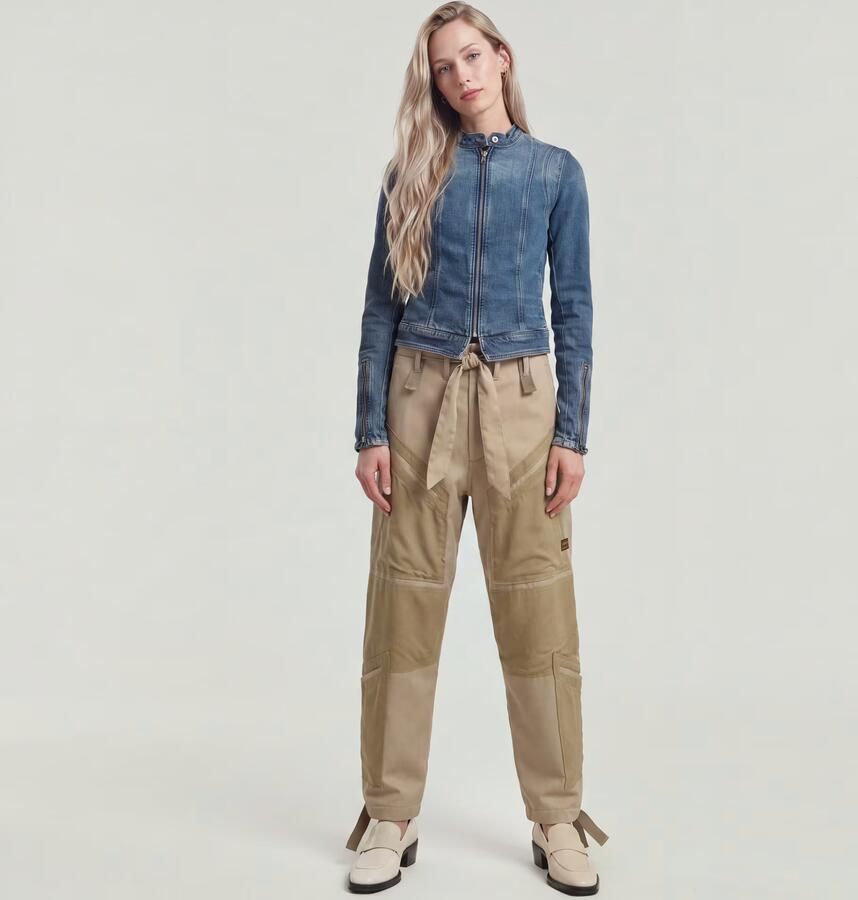 G-Star RAW Tone On Tone Cargo Broek Beige Dames - Foto 6
