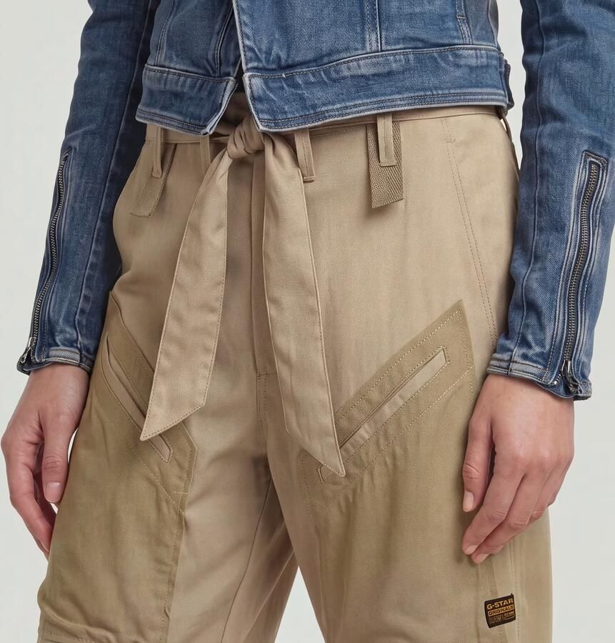 G-Star RAW Tone On Tone Cargo Broek Beige Dames - Foto 5