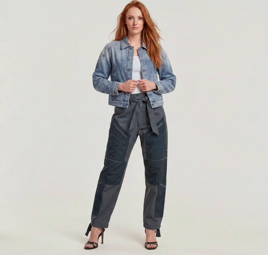 G-Star RAW Tone On Tone Cargo Broek Grijs Dames - Foto 4