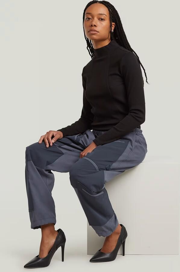 G-Star RAW Tone on tone Cargobroek Donkerblauw Dames - Foto 4