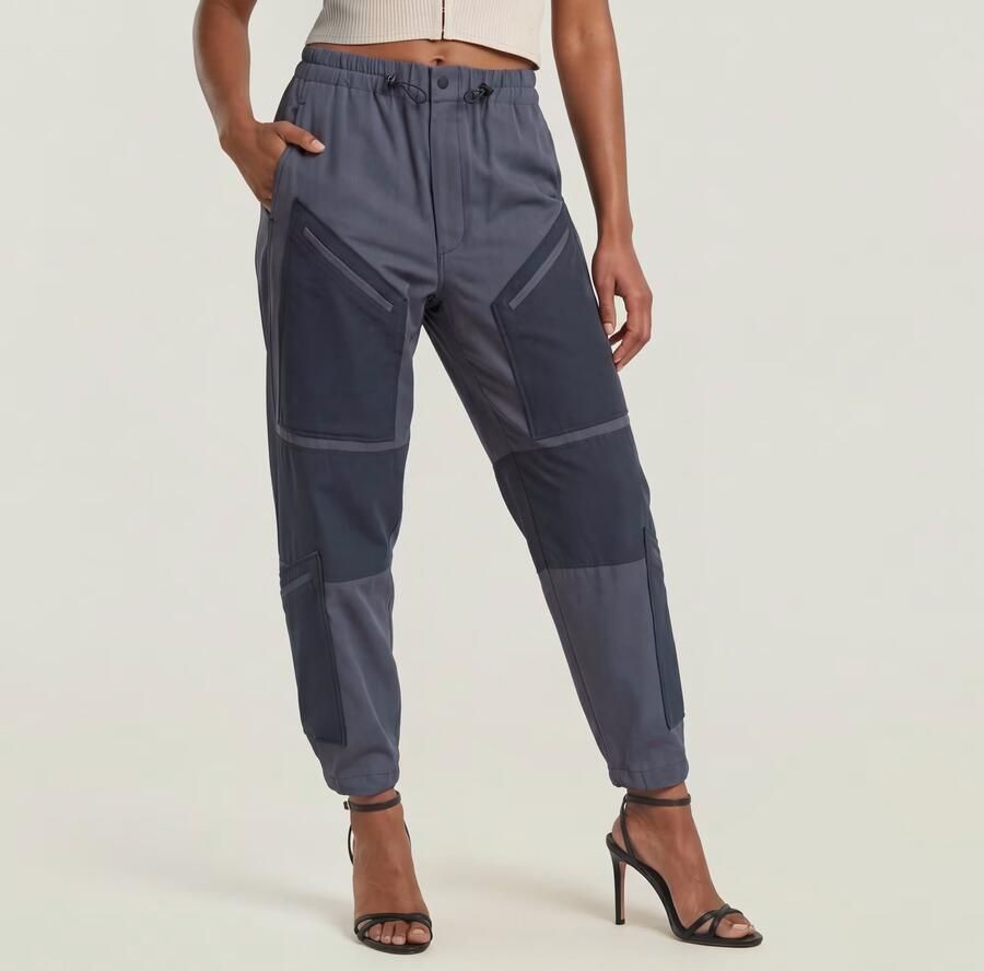G-Star RAW Tone on tone Cargobroek Donkerblauw Dames - Foto 4