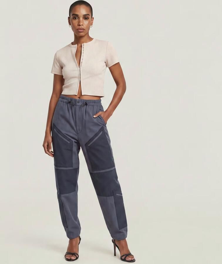G-Star RAW Tone on tone Cargobroek Donkerblauw Dames - Foto 6