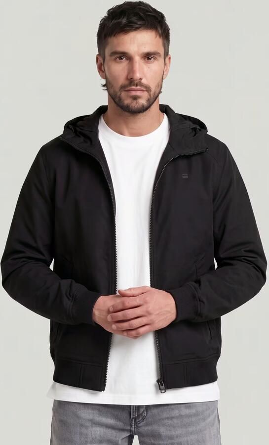 G-Star RAW Track Hooded Jack Zwart Heren - Foto 5