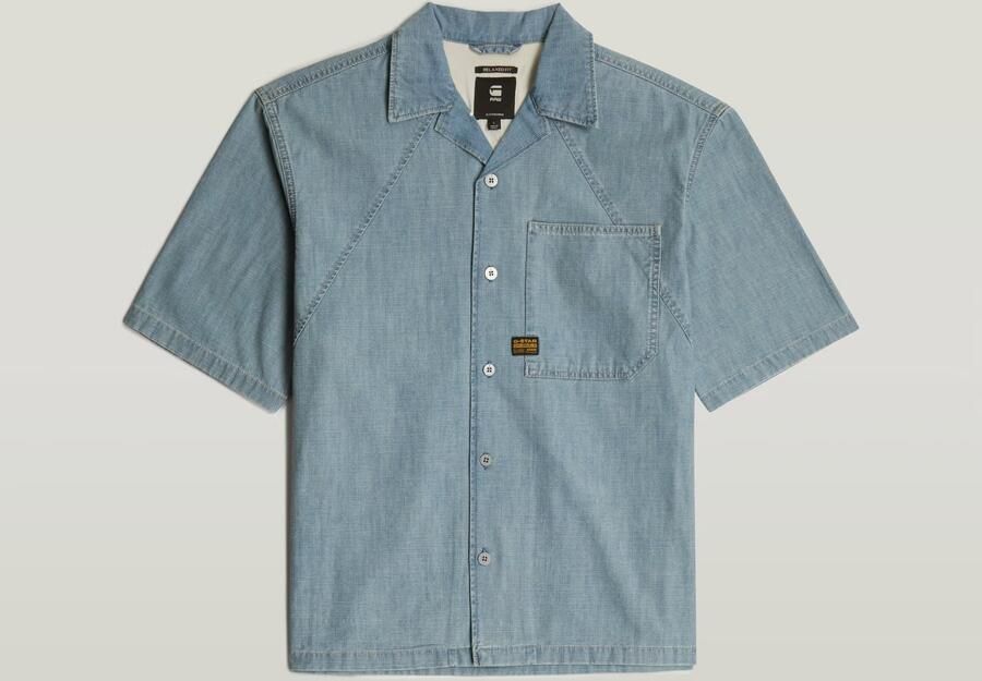 G-Star RAW Track Relaxed Overhemd Lichtblauw Heren - Foto 4