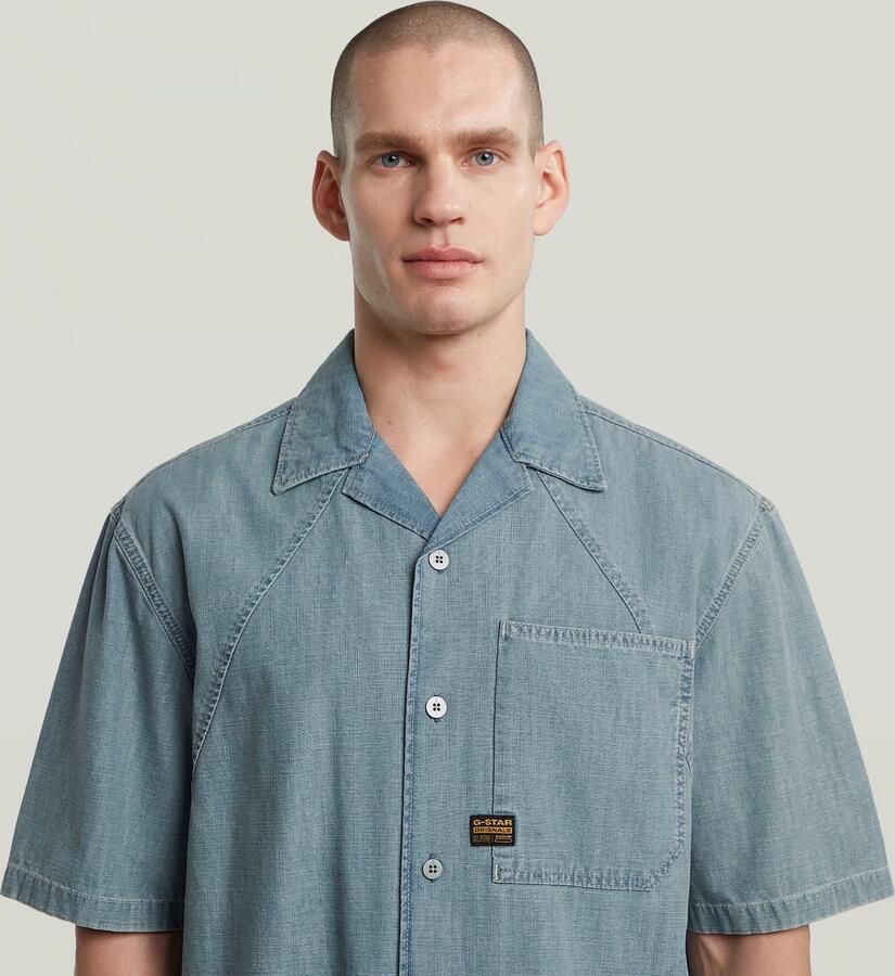 G-Star RAW Track Relaxed Overhemd Lichtblauw Heren - Foto 3