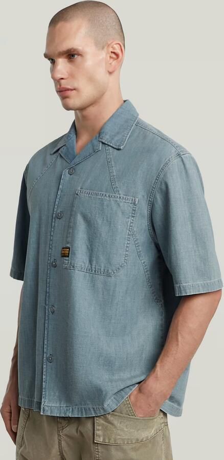 G-Star RAW Track Relaxed Overhemd Lichtblauw Heren - Foto 6