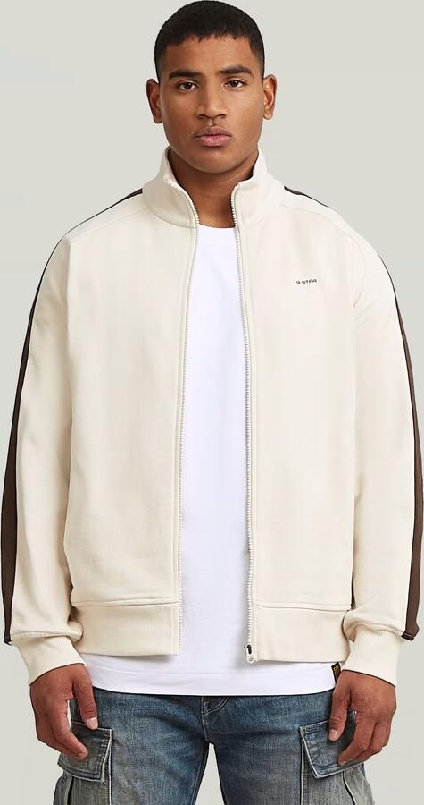 G-Star RAW Track Sweaterjack Wit Heren