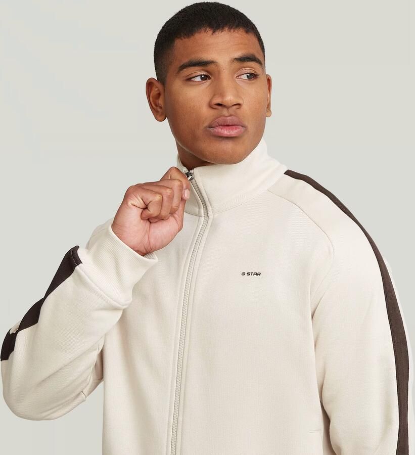 G-Star RAW Track Sweaterjack Wit Heren - Foto 3