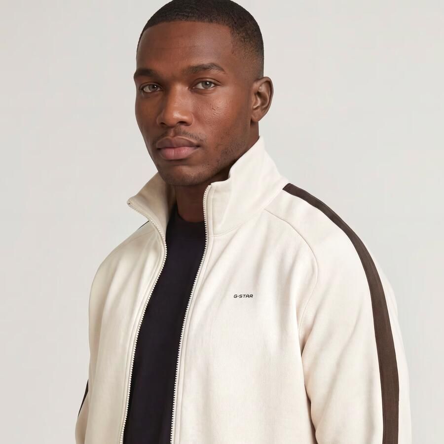G-Star RAW Track Sweaterjack Wit Heren - Foto 5