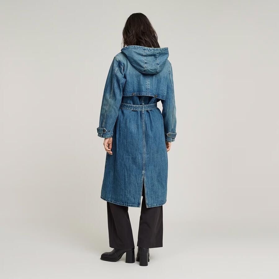 G-Star RAW Trench Regenjas Midden blauw Dames - Foto 2