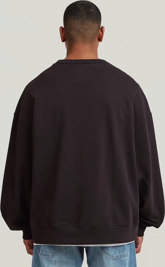 G-Star RAW Triangle Graphic Sweater Zwart Heren