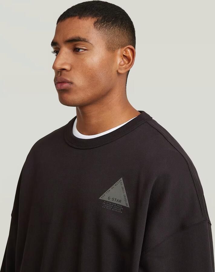 G-Star RAW Triangle Graphic Sweater Zwart Heren - Foto 3