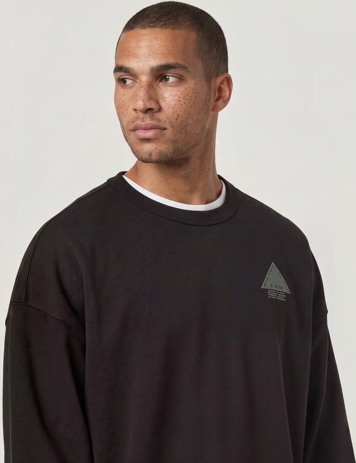 G-Star RAW Triangle Graphic Sweater Zwart Heren - Foto 4