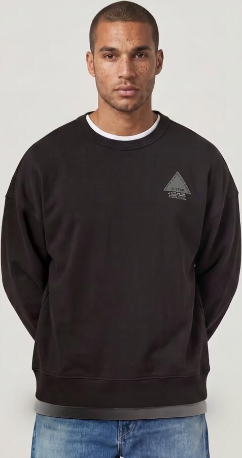 G-Star RAW Triangle Graphic Sweater Zwart Heren - Foto 5