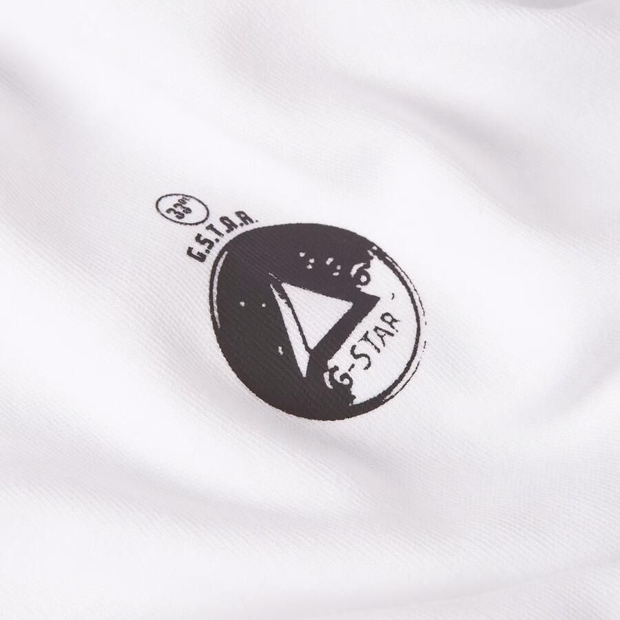 G-Star RAW Trims Back Graphic T-shirt Wit Heren