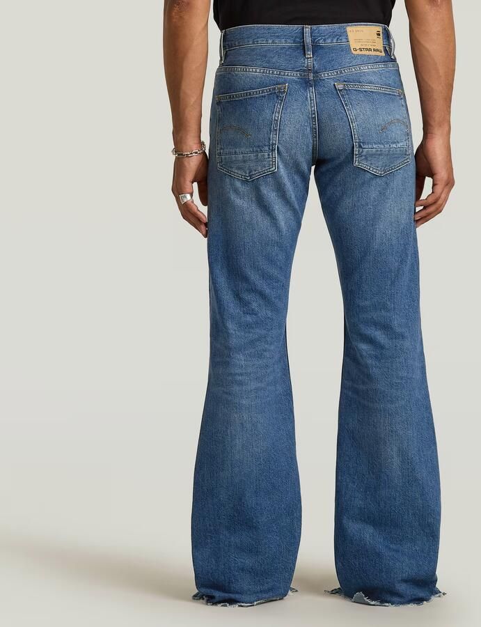 G-Star RAW Triple A Flare Jeans Midden blauw Heren - Foto 6