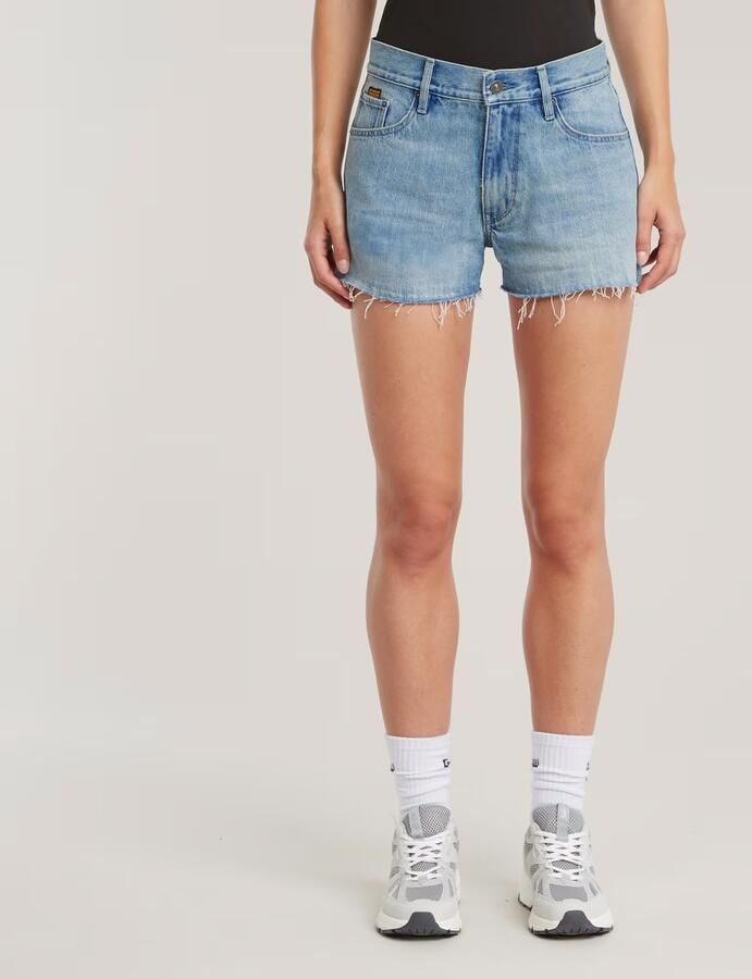 G-Star RAW True Raw Edge Denimshort Lichtblauw Dames - Foto 7