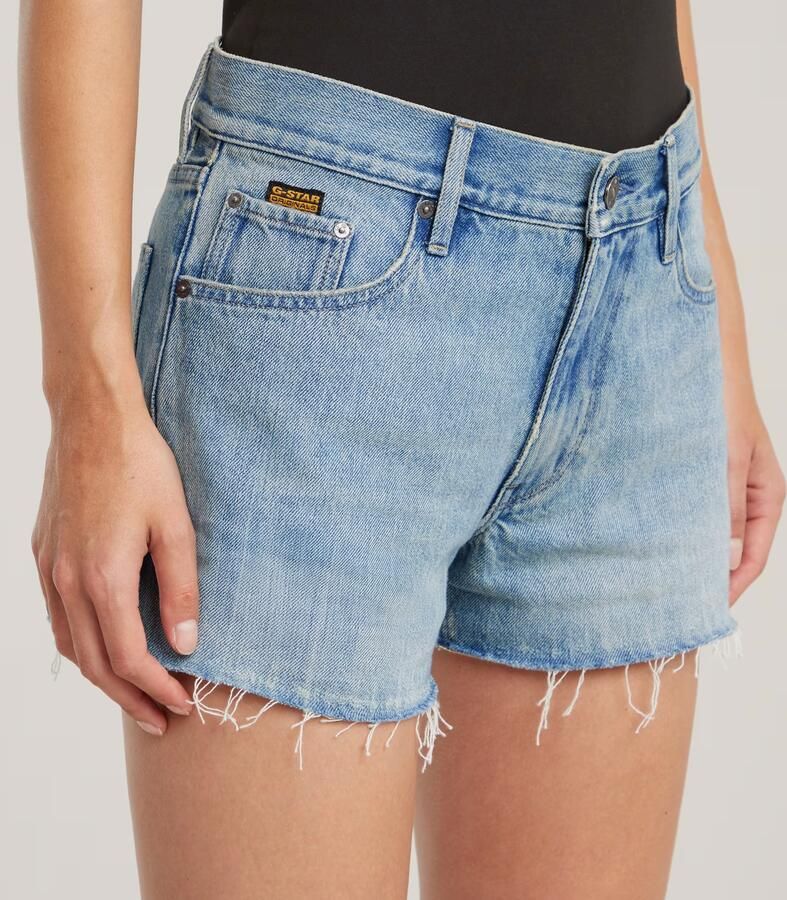 G-Star RAW True Raw Edge Denimshort Lichtblauw Dames - Foto 5