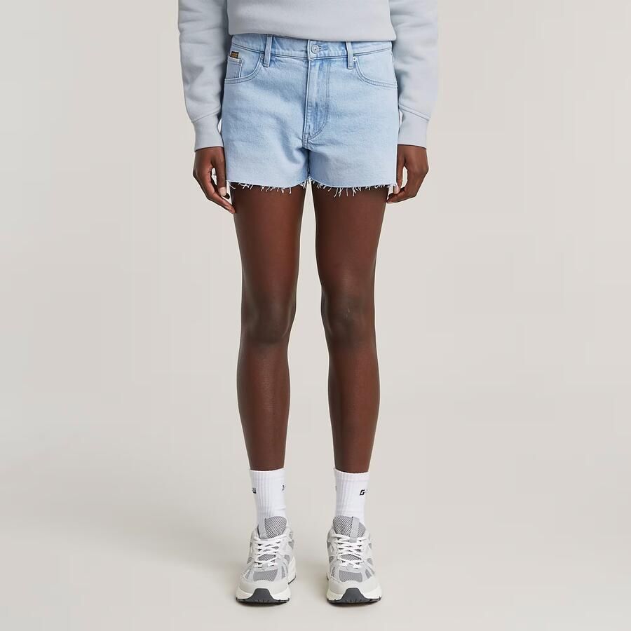 G-Star RAW True Raw Edge Denimshort Lichtblauw Dames - Foto 7