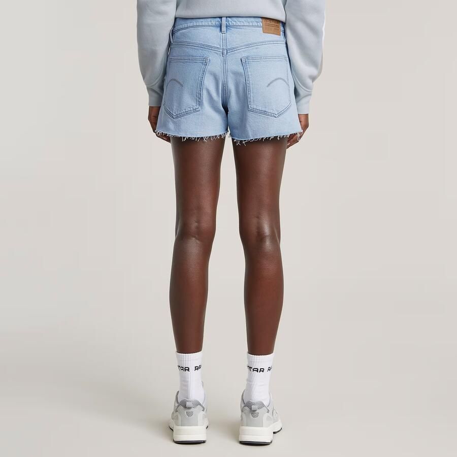 G-Star RAW True Raw Edge Denimshort Lichtblauw Dames