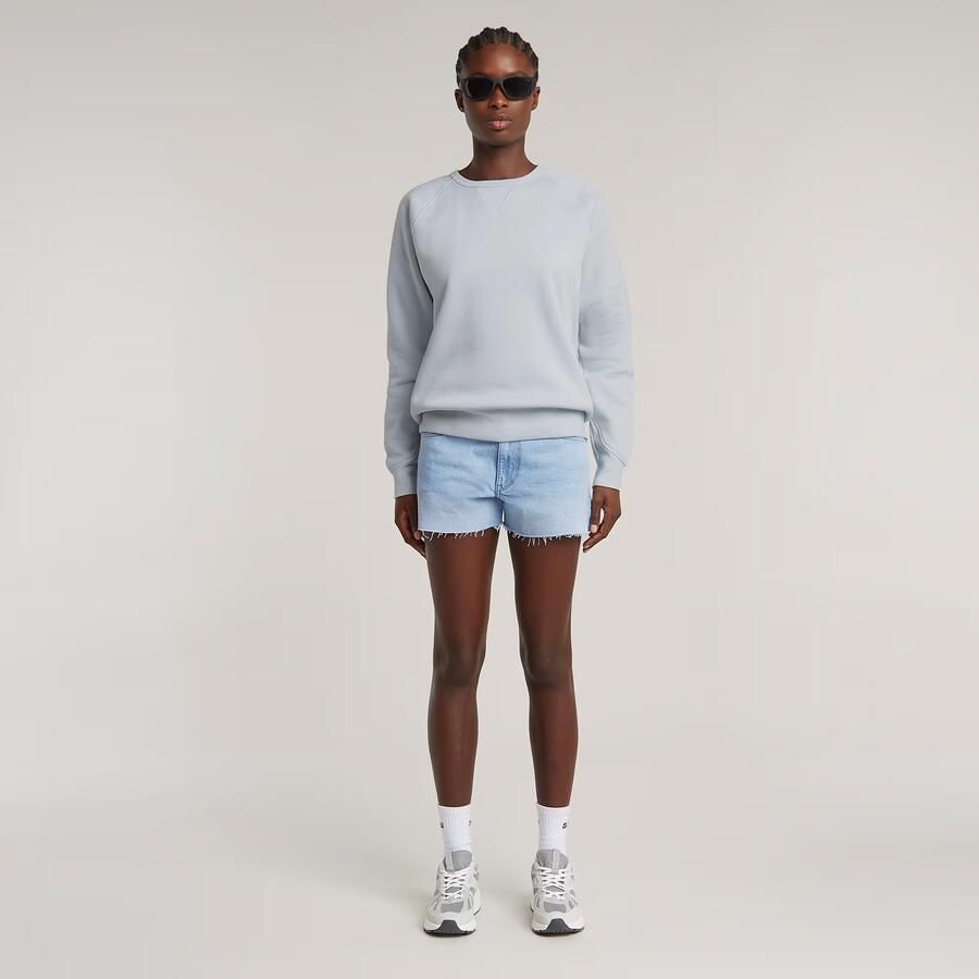 G-Star RAW True Raw Edge Denimshort Lichtblauw Dames - Foto 2