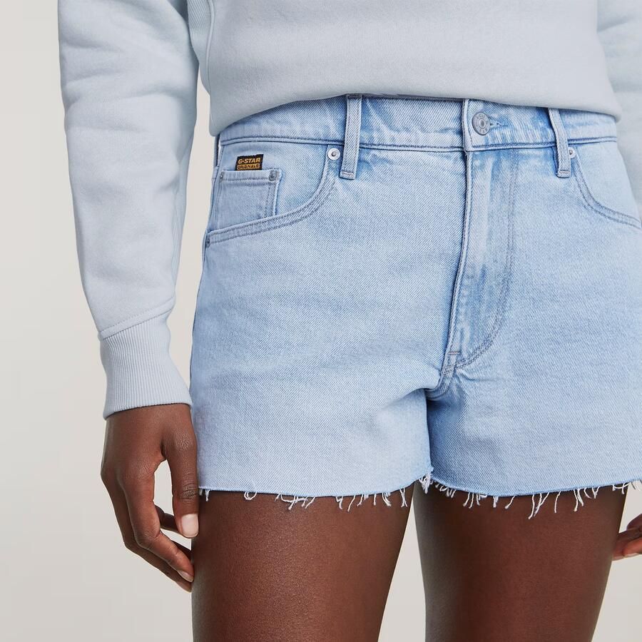 G-Star RAW True Raw Edge Denimshort Lichtblauw Dames - Foto 3