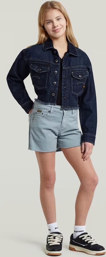 G-Star RAW True Raw Edge Short voor meisjes Lichtblauw meisjes - Foto 6