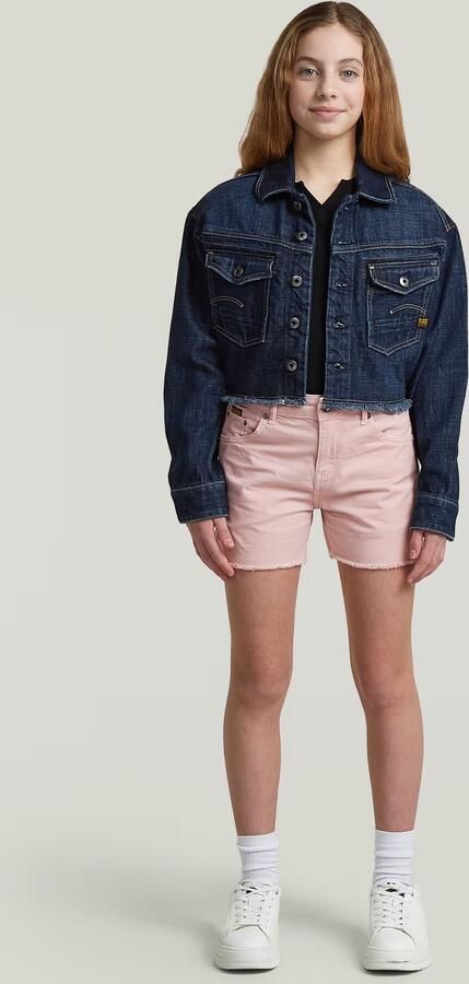 G-Star RAW True Raw Edge Short voor meisjes Roze meisjes - Foto 4