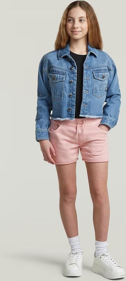 G-Star RAW True Raw Edge Short voor meisjes Roze meisjes - Foto 7