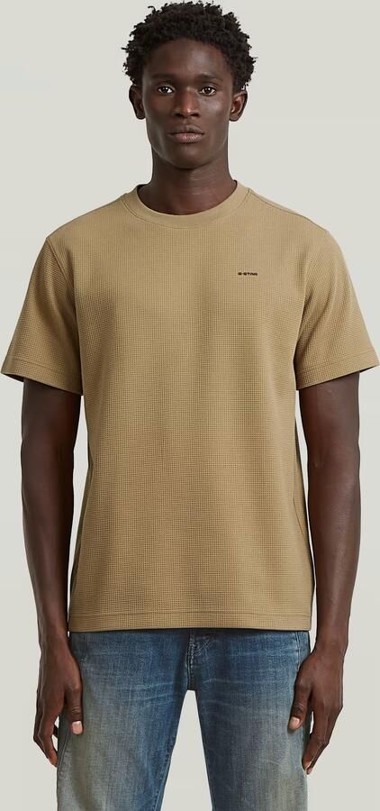 G-STAR RAW Heren Polo's & T-shirts True Regular Structured R T Camel - Foto 12
