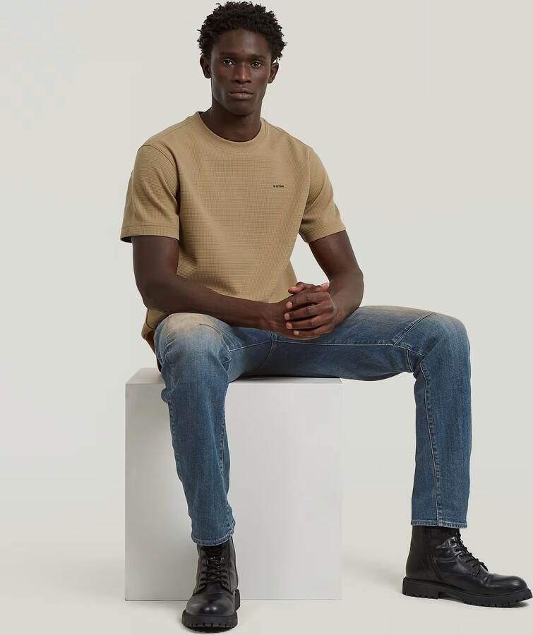 G-STAR RAW Heren Polo's & T-shirts True Regular Structured R T Camel - Foto 8