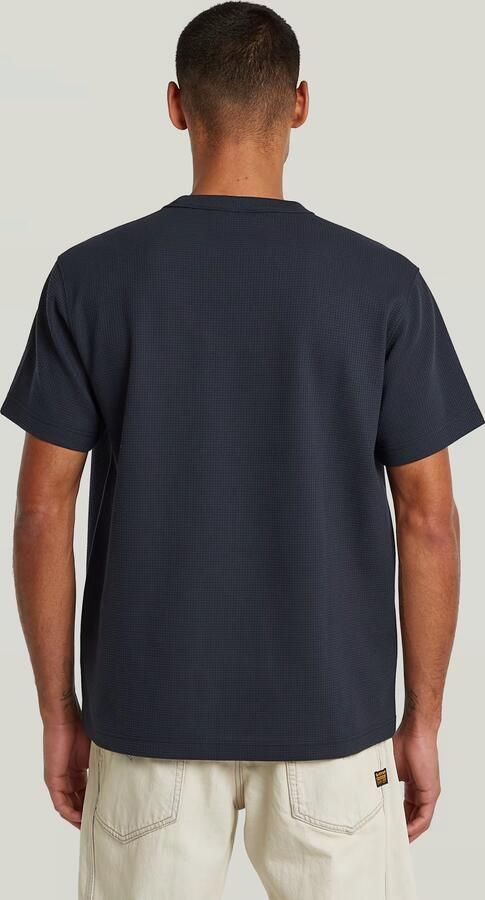 G-Star RAW True Regular Structured T-Shirt Donkerblauw Heren - Foto 9