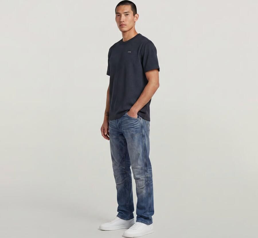 G-Star RAW True Regular Structured T-Shirt Donkerblauw Heren - Foto 6