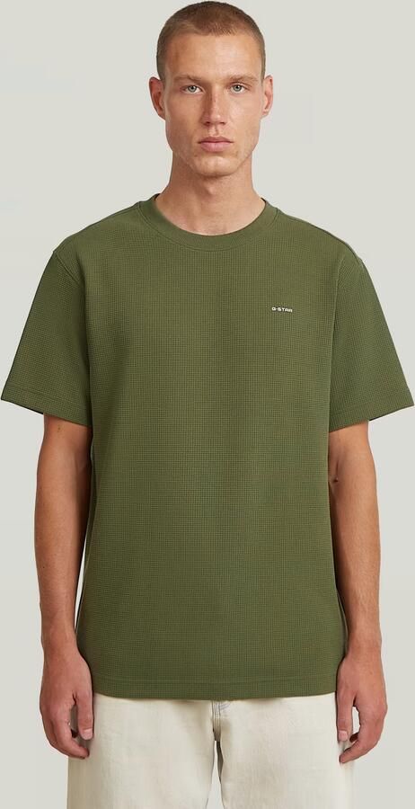G-STAR RAW Heren Polo's & T-shirts True Regular Structured R T Olijf - Foto 8