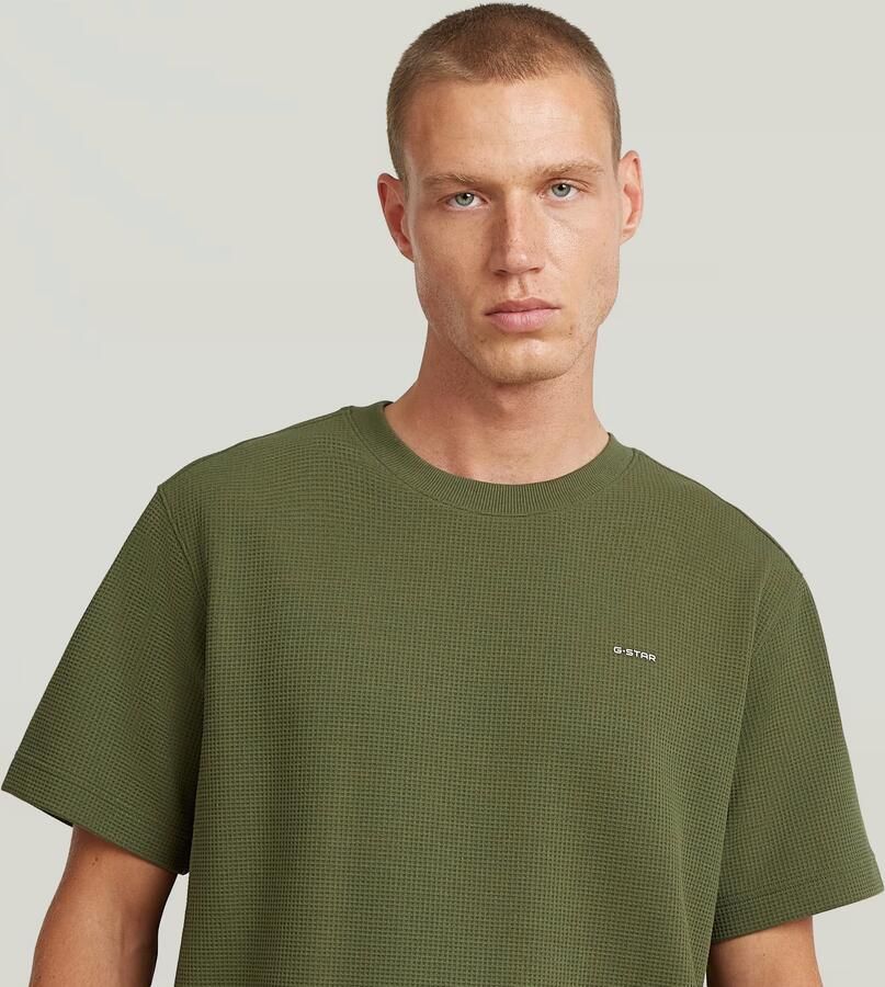 G-STAR RAW Heren Polo's & T-shirts True Regular Structured R T Olijf - Foto 5