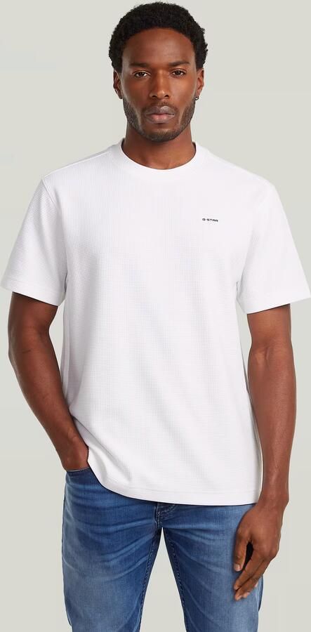 G-Star RAW True Regular Structured T-Shirt Wit Heren - Foto 8