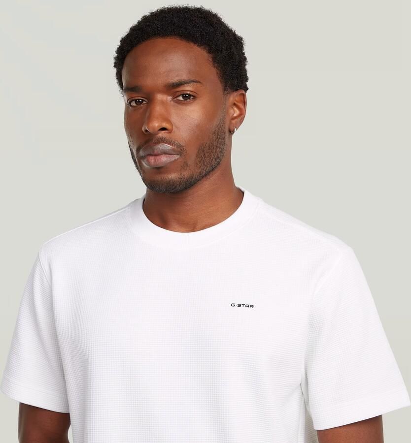 G-Star RAW True Regular Structured T-Shirt Wit Heren - Foto 4