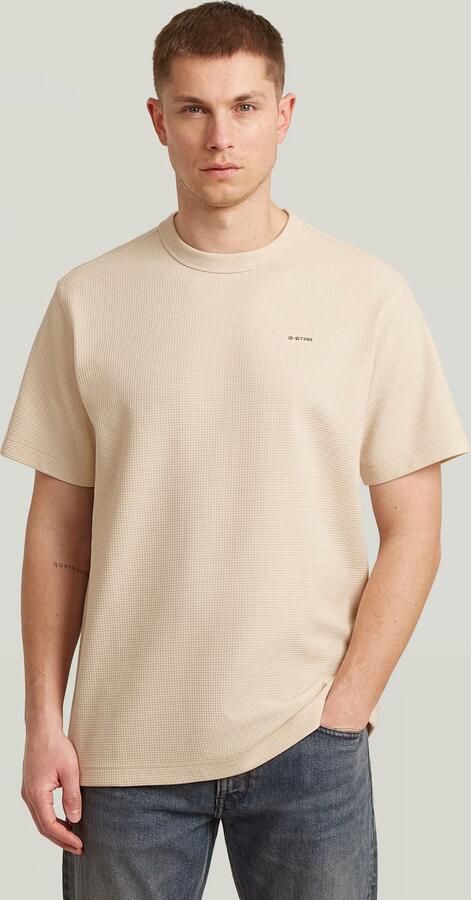 G-Star RAW True Regular Structured T-Shirt Wit Heren - Foto 4