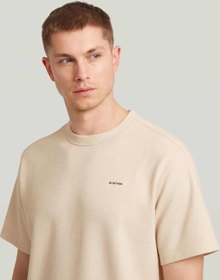 G-Star RAW True Regular Structured T-Shirt Wit Heren