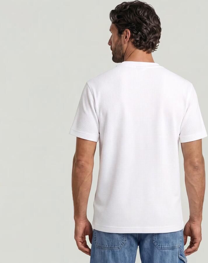 G-Star RAW True Regular Structured T-Shirt Wit Heren - Foto 8