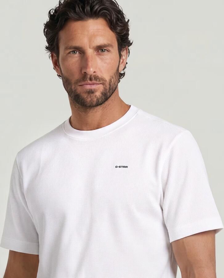 G-Star RAW True Regular Structured T-Shirt Wit Heren - Foto 7