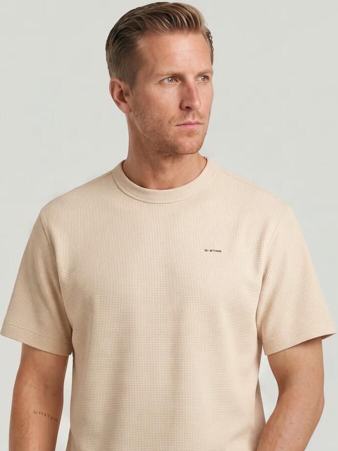 G-Star RAW True Regular Structured T-Shirt Wit Heren - Foto 3