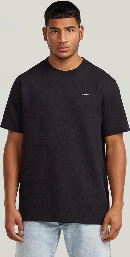 G-Star RAW True Regular Structured T-Shirt Zwart Heren - Foto 6
