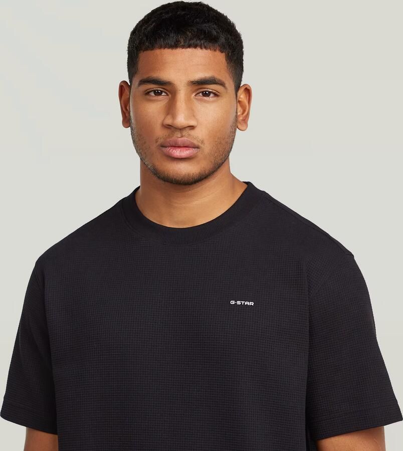 G-Star RAW True Regular Structured T-Shirt Zwart Heren - Foto 2