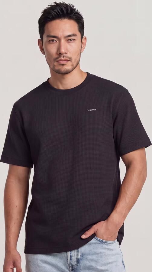 G-Star RAW True Regular Structured T-Shirt Zwart Heren - Foto 9