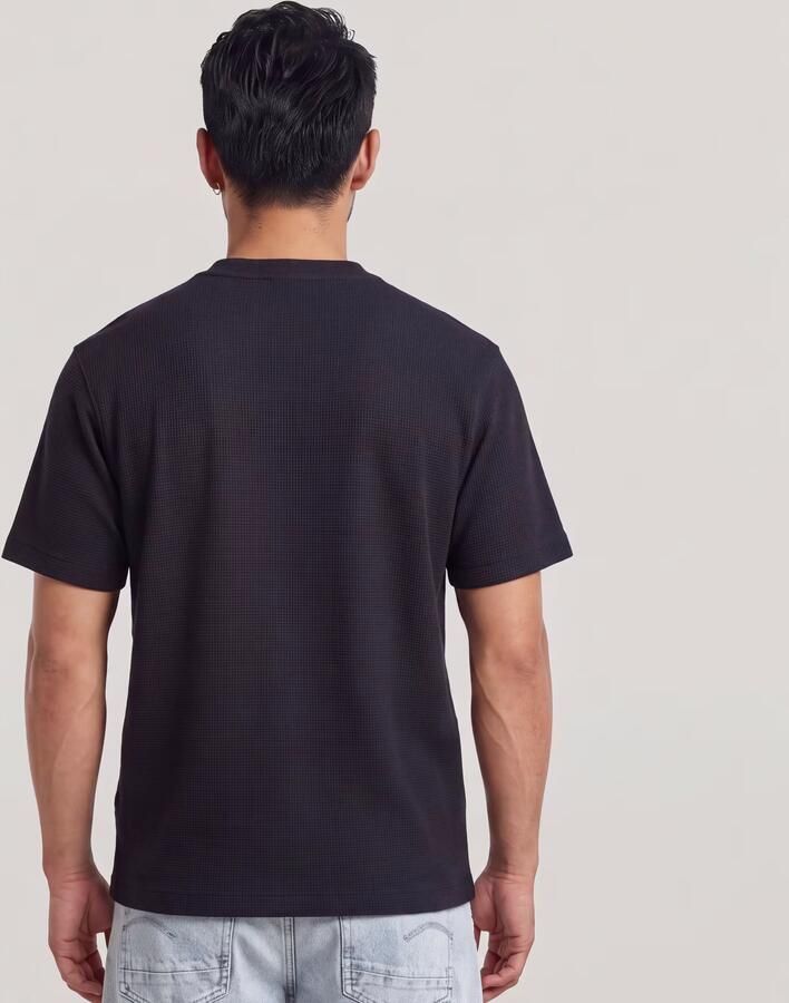 G-Star RAW True Regular Structured T-Shirt Zwart Heren - Foto 4