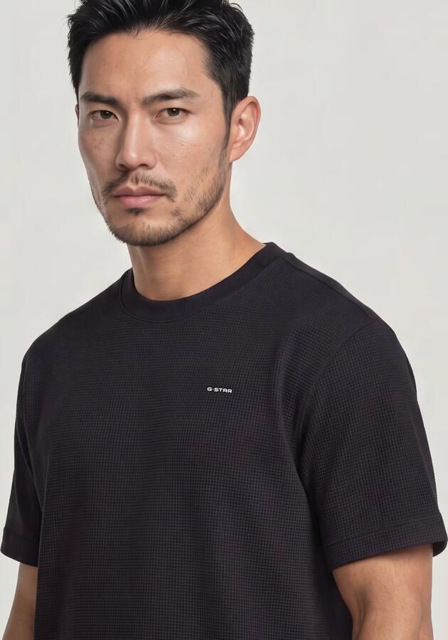 G-Star RAW True Regular Structured T-Shirt Zwart Heren - Foto 7